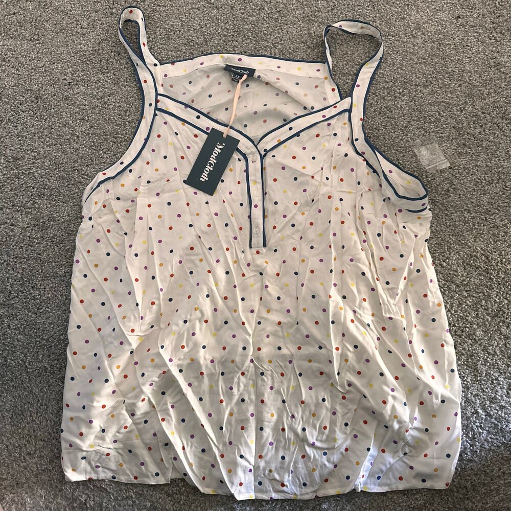 ModCloth Talk Top Rainbow Polka Dot NEW WITH TAGS Plus Size 3X